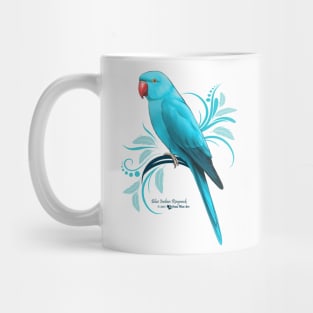 Blue Indian Ringneck Parrot Mug